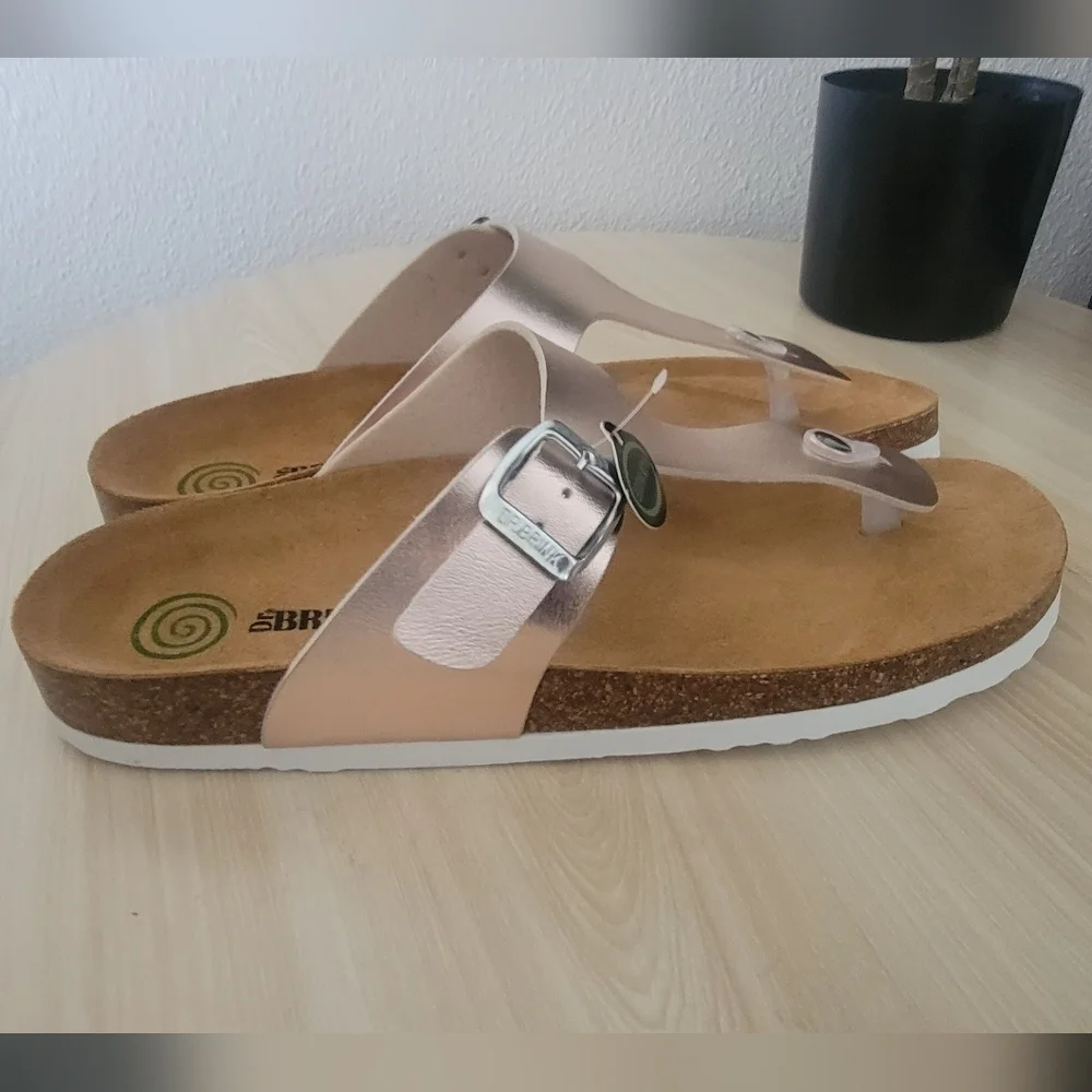 Dr. Brinkmann Rose Gold Sandals Sz 45